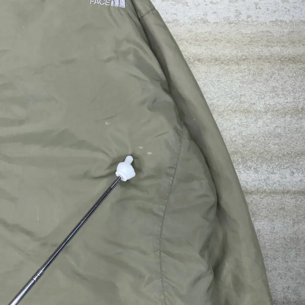 Vintage Y2K The North Face Puffer Jacket Mens L Green Grey Insulated Polyester - Picture 12 of 13